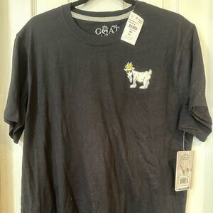 GOAT USA Men’s M.  BNWT.  Black & white classic T.